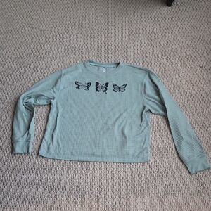 Modern Lux Textured Knit Top in Gray